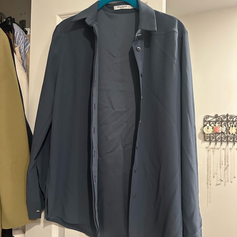 MM Lafleur Charcoal Gray Top